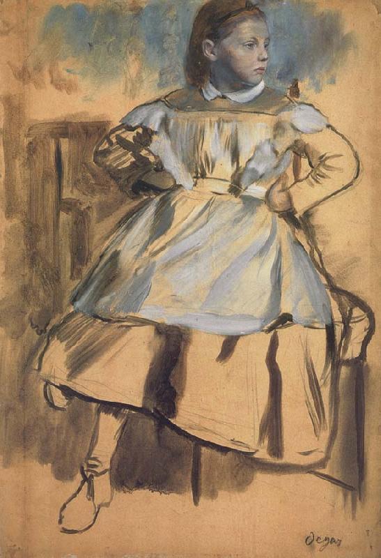 Edgar Degas Glulia Bellelli,Study for the belletti Family Sweden oil painting art